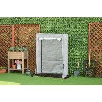 PE Mini Greenhouse with Zipper Door - Weather-Resistant Steel Frame, 10150150cm, Compact Plant Shelter