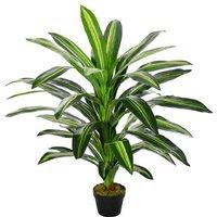 110cm Artificial Dracaena Tree - 40 Leaf Faux Plant for Indoor & Outdoor Landscaping