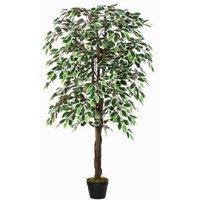 160cm Artificial Ficus Tree - Realistic Silk Faux Plant Decor