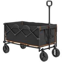 Heavy-Duty Folding Festival Wagon - 160L Utility Cart, Steel Frame, 100kg Capacity