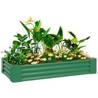 180 x 90cm Galvanised Steel Raised Garden Planter Bed