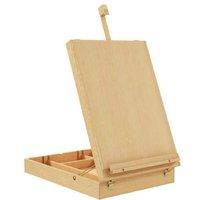 Solid Beechwood Table Easel with Storage - Multi-Function Art & Display Stand
