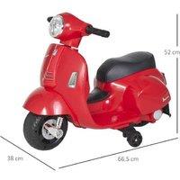 Vespa Kids Ride-On Bike - 6V Battery-Operated Scooter, Ages 18-36 Months, Outdoor Toy