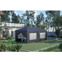 3 x 6m Steel Pop-Up Gazebo with Removable Walls - Weather-Resistant Marquee for Garden Events