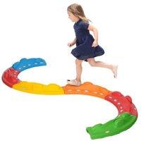 Kids Balance Beam Stepping Stones Set - Ages 3-8 - Creative Outdoor Obstacle Course Toy