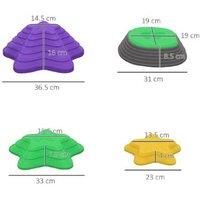 11pc Starfish Sensory Stepping Stones Set - Balance & Coordination Toy, Ages 3-8, Indoor & Outdoor Play