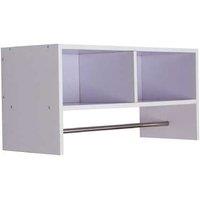 Wall Mounted Coat Hook with Shelf - White, Water & Scratch Resistant, 10kg Capacity, Minimalist Particle Board Storage