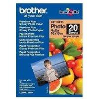 BROTHER Glossy Photo Paper 10x15 - Premium 4x6 Photo Printing Pack (20 Sheets)