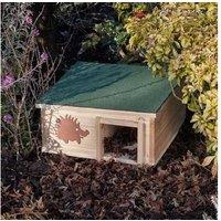 Weatherproof Wooden Hedgehog House - Durable Wildlife Shelter