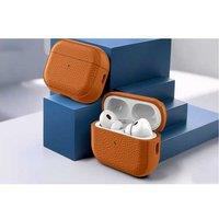 Unisex Shockproof Silicone Protective Case for Apple AirPods Pro 3 & 4 - Wireless Charging, Anti-Fingerprint, Orange Cover