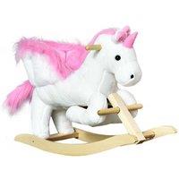 Unicorn Rocking Horse Ride-On Plush Toy with Music - Ages 18m+, Imaginative Play, Safe & Durable