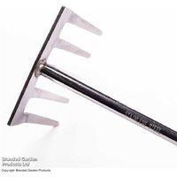 Stainless Steel Hand Rake Set with Ergonomic Soft Grip - Heavy-Duty Garden Tool, Rust Resistant
