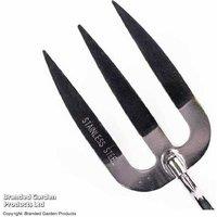 Stainless Steel Hand Fork Tool with Ergonomic Soft Grip - Heavy-Duty Garden Hand Tool