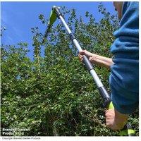 Garden Gear 12V Cordless Telescopic Hedge Trimmer - Lightweight, Adjustable, Long-Reach Electric Pruner