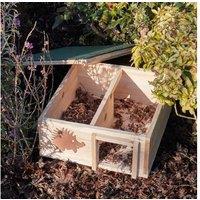 Weatherproof Wooden Hedgehog House - Rot-Resistant Wildlife Shelter