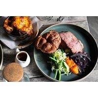 2-Course Sunday Roast with Wine for 2 - Live Music & Cosy Ambience - The Lodge Duxford, Cambridge