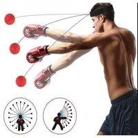 Head Worn Boxing Reaction Ball Training Set - Multi-Ball Reflex Trainer, Soft Rubber, Hands-Free