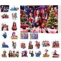 K-Pop Demon Hunters- Acrylic Pendant Christmas Advent Calendar - 24 Items & 11 Options
