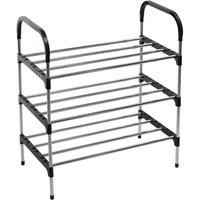 3-Tier Stackable Shoe Storage Organiser - Efficient Footwear Rack