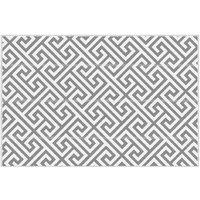 Outdoor Reversible Straw Mat - Light Grey Patio Accessory, Weather-Resistant Polypropylene Rug (152x243cm)