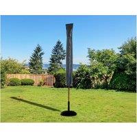 Grey Waterproof Offset Parasol Umbrella Cover - Heavy-Duty Oxford, Weather-Resistant