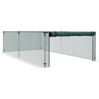 8' x 4' Outdoor Plant Protection Cage with Door - Green Steel Frame