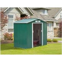 Galvanised Metal 7x4ft Garden Storage Shed - Weather-Resistant, Lockable, Spacious