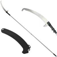 Telescopic Tree Pruner with 40cm Stainless Steel Blade - 1.8-2.9m Adjustable Reach, Lightweight Aluminium