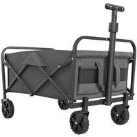Heavy-Duty Festival & Garden Utility Trolley Wagon - 62L, 120kg Capacity, Foldable Frame, Adjustable Handle