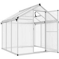 6x6ft Polycarbonate Walk-In Greenhouse Storage Shed - Weatherproof, Lockable Aluminium Frame