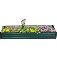 Metal Raised Garden Bed - Steel Outdoor Planter for Flowers & Vegetables