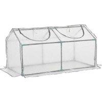 120x61x61cm Compact PE Greenhouse - Weatherproof Plant Storage & Protection