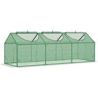 180x60x60cm Small Walk-In Greenhouse with PE Cover - Weatherproof, Steel Frame, Compact Storage Solution