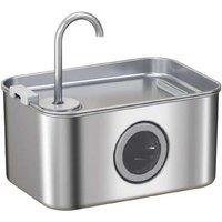 Stainless Steel Cat Water Fountain - 3.2L, Silent Pump, Hygienic Hydration