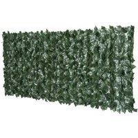 Artificial Leaf Screen Panel 2.4x1m - UV-Stabilized, Dark Green Privacy Fence