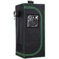 Hydroponic Grow Tent with Window & Tool Bag - Reflective Mylar, Heavy-Duty 600D Oxford