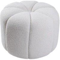 Round Pumpkin- Teddy Fabric Footstool for Luxurious Comfort