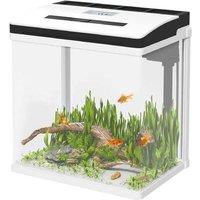 13L LED Fish & Shrimp Aquarium Tank with Filter - Easy Clean, Crystal-Clear Glass, 29x20x30.5cm