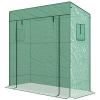 PE Cover Walk-in Outdoor Greenhouse Storage Shelter - Weatherproof, Portable, Spacious
