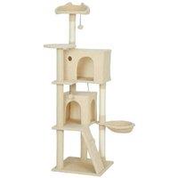 160cm Multi-Level Cat Tree - Sisal Posts, Plush Hammocks & Condos, Large Tower