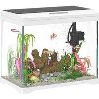 17L LED Glass Fish Tank Aquarium - Easy Clean, Mini Size for Goldfish & Bettas