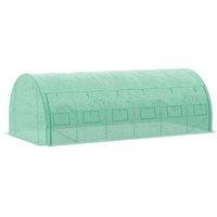 Walk-in Greenhouse Storage Tent - Heavy-Duty Galvanised Steel Frame, Weatherproof PE Cover, Spacious Garden Shelter