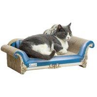 2-in-1 Cat Scratcher Sofa Bed - Recycled Corrugated Cardboard, Catnip, 26.55726.5cm - Modern Indoor Lounger