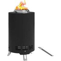 Smokeless Steel Tabletop Fire Pit - Modern Garden Ornament & Patio Accessory