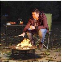 Folding Aluminium High Back Camping Chair - Padded, Adjustable, Portable Outdoor Seat