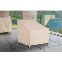 Beige Waterproof Single Chair Cover - Heavy-Duty Oxford, Weather-Resistant, Fits 68x87x44-77cm Outdoor Chairs