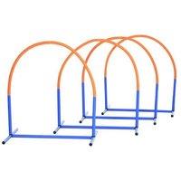 Portable Dog Agility Training Set - 4-Piece, Lightweight, For All Breeds
