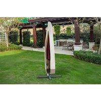 Waterproof Oxford Parasol Cover - Heavy-Duty Zip Patio Umbrella Protector, 220cm