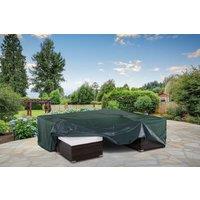 Heavy-Duty 600D Waterproof Oxford Square Garden Furniture Cover - Weather-Resistant, Large (230x230x70cm), Green