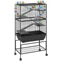 5-Tier Hamster Cage for Syrian Hamsters & Rats - Multi-Level, Easy Clean, Portable